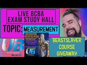 MASTER MEASUREMENT - BCBA Exam Study Hall 🤓 Behavior Beastslayer GIVEAWAY!!