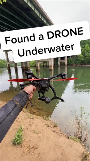 Found a drone underwater! #rivertreasure #foryou #scubadiving #foryoupage