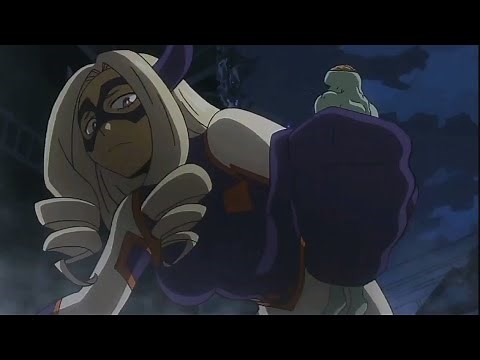 Mt Lady grabs some monsters (from My Hero Academia) [Giantess]