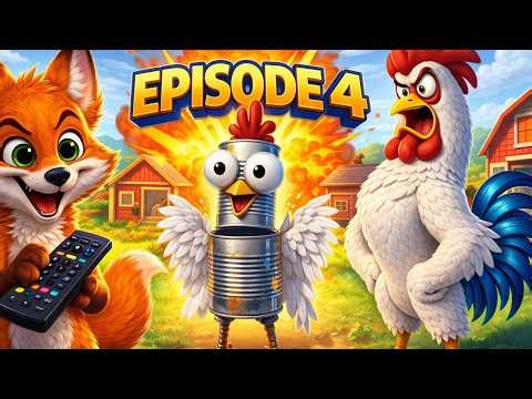 🦊 Foxy and Rocky Adventures EP4: Robot Chicken INVADES the Coop! 🤖🐔 | Pixar Animation