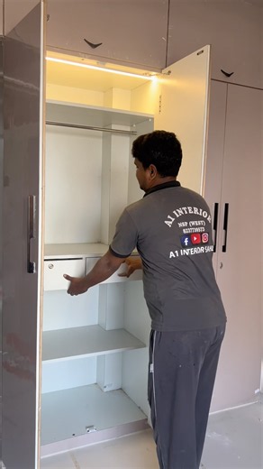 Bedroom wardrobe design ideas !! #wardrobe #interiordesign #shorts #viral #interior