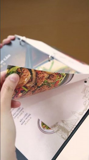 MENU BÌA CÒNG CHO LĨNH VỰC F&B