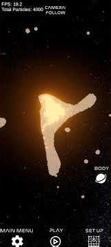 protoplanetry disk space crush simulator