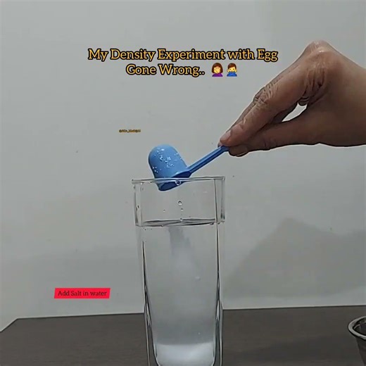 Density Demonstration using Egg Gone Wrong❌️🤦‍♀️| What could be the reason for this..??🤔 AWE Science