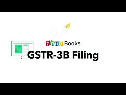 GSTR-3B filing | Zoho Books | India | GST