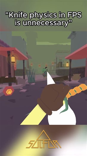 "Knife physics in FPS is unnecessary" #indiegame #fpsgames #extractionshooter #roguelite