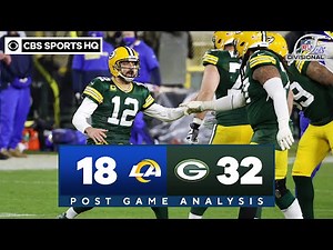Rams vs Packers: Rodgers outlasts gutsy effort by Goff | NFL Divisional Round | CBS Sports HQ