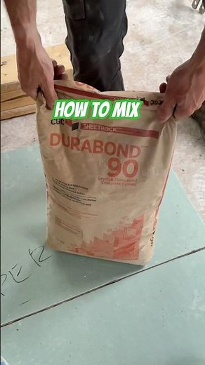 How to mix durabond 90 for beginners #diy #drywall #foryou #construction #fyp #howto