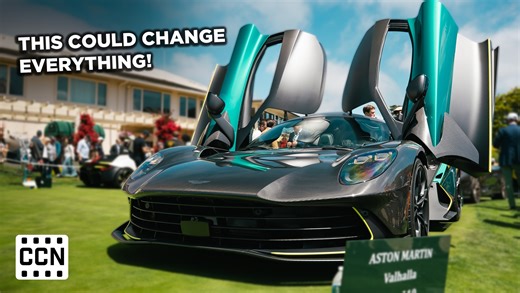 We saw the Aston Martin Valhalla up close during Monterey Car Week, and it was every bit as wild as it looks. This mid-engine plug-in hybrid is equipped with a twin-turbo 4.0L V8 and three electric motors, which generate a total of 1,064 horsepower - enough to launch the Valhalla to 60 mph in under 2.5 seconds and a top speed of 217 mph. The design borrows from Formula 1 and features active aero that generates over 1,300 pounds of downforce. In this video, we’ll talk about the Aston Martin Valha