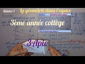 Géométrie dans l'espace. séance 1. exercice 1