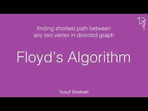Floyd's Algorithm - Directed Graph - step by step guide