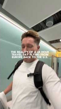 The reality of a 24 hour travel day flying from Europe back to the U.S. #travelday #travelvlog