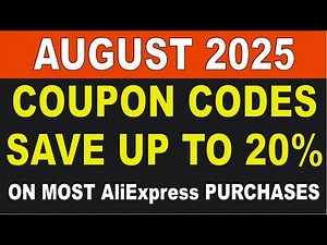 AliExpress New Coupon Codes August 2025 Save Up To 20% On Most Purcases! This Will Not Last Long