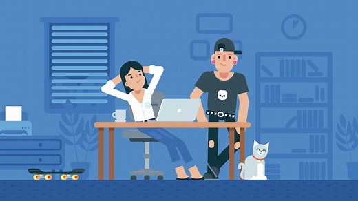 Explainer Video Toolkit 4 卡通人物角色动作解说场景