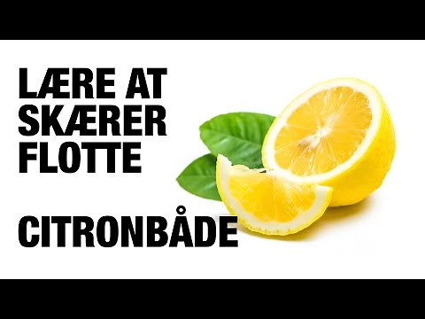 Lære at skærer flotte citronbåde