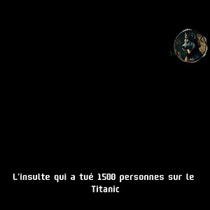 🧊 TITANIC heurte l'iceberg... et le navire le plus PROCHE est à 20 km | Partie 2/6 14 avril 1912. 23h40. Le Titanic heurte un iceberg 💥 En quelques minutes, l'équipage comprend : le navire va couler. Il reste 2 heures, 3 maximum ⏰ Le capitaine Edward Smith ordonne d'envoyer immédiatement des appels de détresse. 📡 CQD CQD CQD. Nous coulons. Venez immédiatement. Le message est capté par plusieurs navires. Et le plus proche d'entre eux ? Le SS Californian 🛳️ Il navigue à seulement 15 à 30 kilom