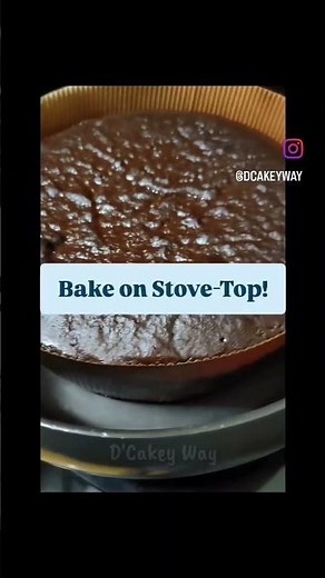 How to bake cakes on Stove-Top | No-Oven Baking | Check description for details | D'Cakey Way Shorts