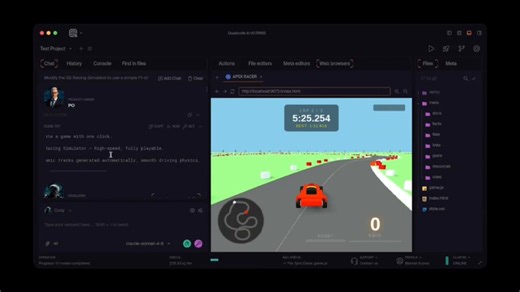I gave @quadcode_ai one prompt.It gave me a fully playable game in minutes.No coding, no setup, just an idea. We’re not ready for what’s coming.
