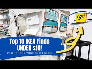 Top 10 IKEA Finds Under $10 || Craft Room Storage || IKEA Deals