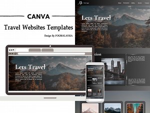 Travel Agency Website Template: Modern Minimalist Canva Landing Page (digital Download) - Etsy Canada