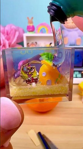 SpongeBob DIY 🪼Satisfying Miniverse aquarium
