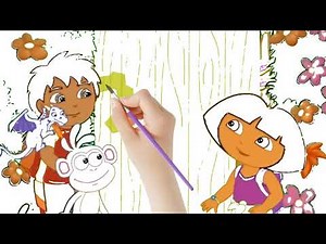Dora and friends coloring book