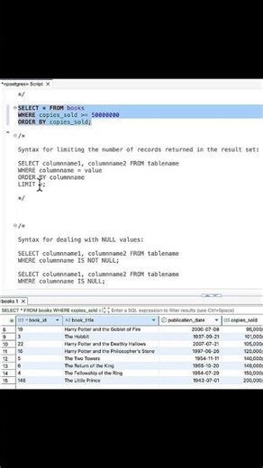 LIMITing records returned in PostgreSQL