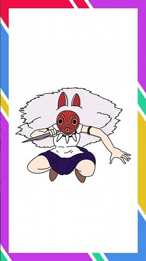 Drawing Princess Mononoke Cartoon Easy