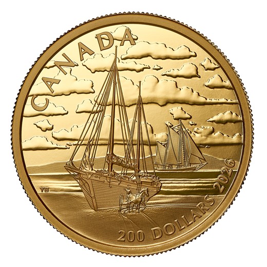 Tall Ships: Ketch Rig – Pure Gold Coin  | The Royal Canadian Mint