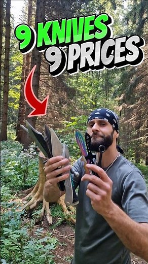 9 Knives 9 Prices #shorts #skills #knifethrowing #collection