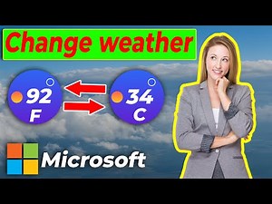 Change the temperature from Fahrenheit to Celsius on Microsoft weather app