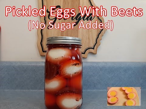 Pickled Eggs With Beets ( No Sugar Added )