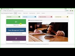 Advocate Case Management System | webapplication for advocate | Advocate software