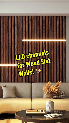 Illuminate Your Space with Woody Walls LED Channels for Wood Slat Walls!