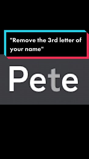 Fun Name Challenge: Remove the 3rd Letter from Your Name