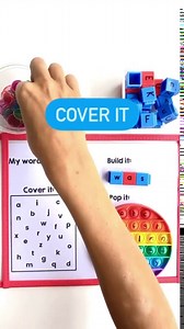 hand2mind Reading Rods Letters and Words, Build a Word with Alphabet Blocks, Early Readers Linking Cubes, Reading Manipulatives, Montessori Alphabet, 1st Grade Reading, Homeschool Supplies (Set of 62)