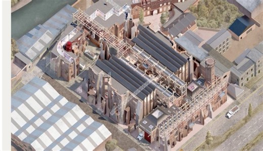 建筑留学作品集辅导：废弃建材再生中心设计，材料再生的建筑实验