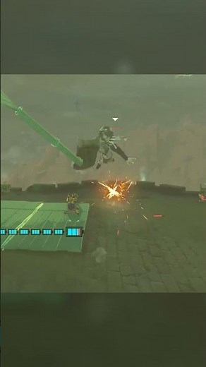 Tears of the Kingdom player builds a machine to send enemies flying #tearsofthekingdom #gaming #totk