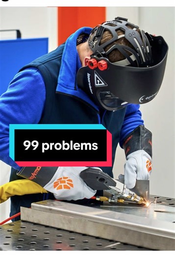 I‘ve got 99 problems, but a good (laser)welding helmet ain‘t one 🔥 Check out our welding helmets on our website ➡️ laservision.de #99problems #laserwelding #welding #welderlife #laser