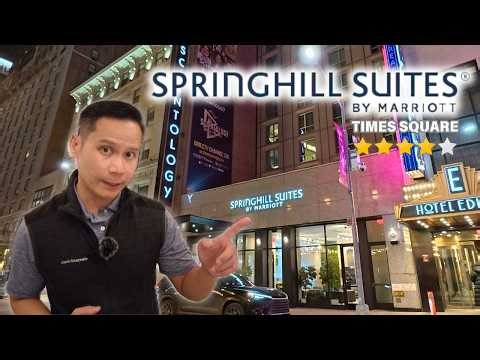 I stayed at the NEW SpringHill Suites Times Square NYC. Is It Worth It? 🥂