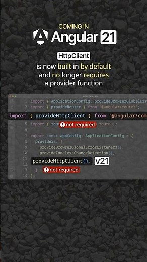 New in Angular 21: HttpClient Built In by Default #angular #angular21