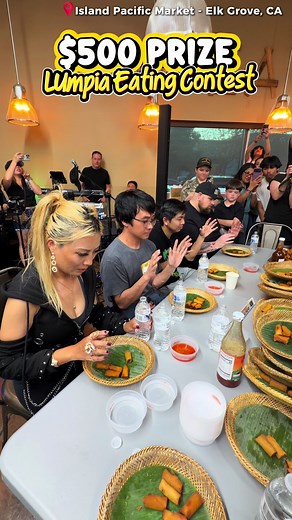 $500 Lumpia Eating Contest at Island Pacific Market