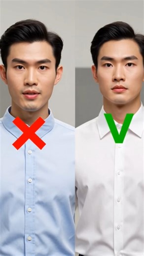 Hướng dẫn chọn cổ áo sơ mi nam theo khuôn mặt và cách giữ form cổ áo.