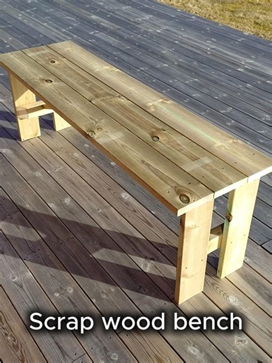 Scrap wood bench