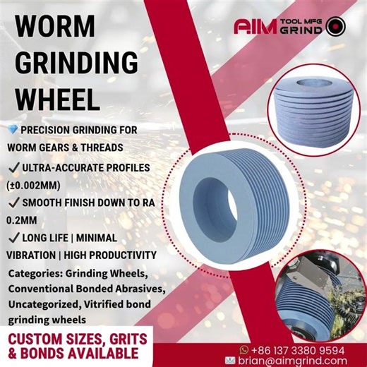 Worm Grinding Wheels | Next-Level Precision for Gear Manufacturing & Aerospace