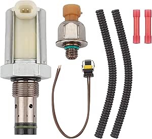 Dasbecan 6.0 Fuel Injection Pressure Regulator Valve & Sensor IPR & ICP Compatible with Ford E350 E450 F250 F350 F450 F550 Super Duty 2005-2010 Replaces# 5C3Z9C968CA 1846057C1