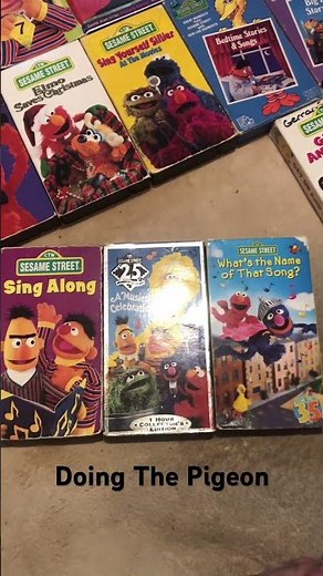 My Sesame Street VHS tapes Bert Doing the pigeon song