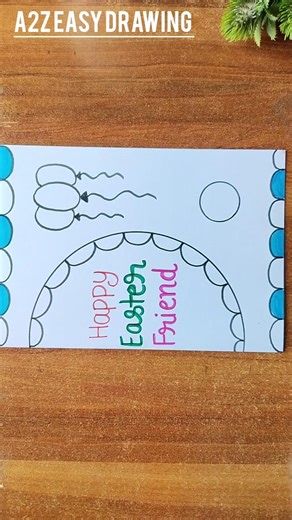 Happy Easter Card / Easter Card Making / Easter Day Card Easy #shorts #card