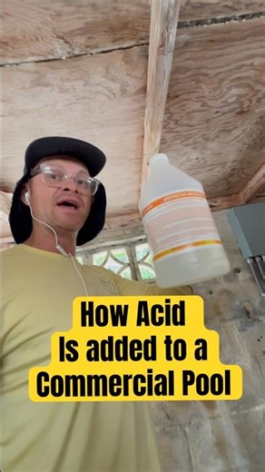 How to add Acid to a commercial swimming pool