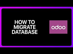 How To Migrate Odoo Database Tutorial